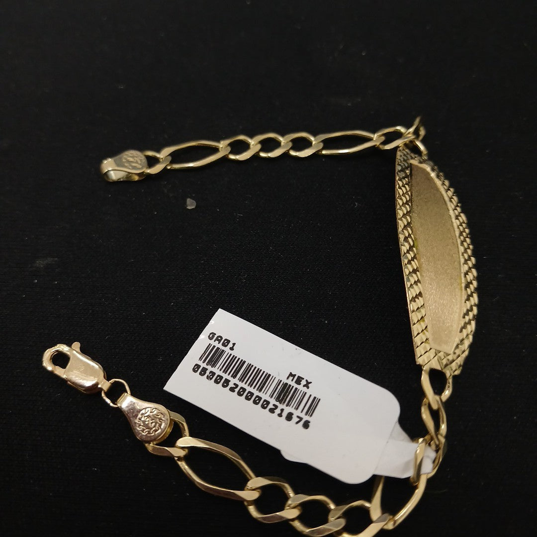 PULSERAS TEJIDO ESCLAVA 3X1 ORO 10K 18 CM 7.2 GR (NUEVO)