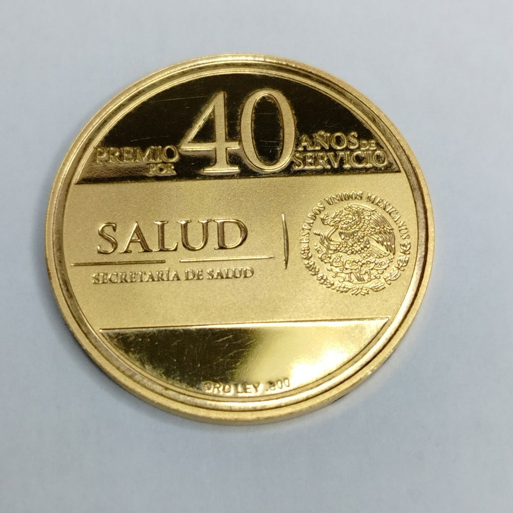 MEDALLA CONMEMORATIVA ORO 21 K 15.7 GRMS (SEMINUEVO)