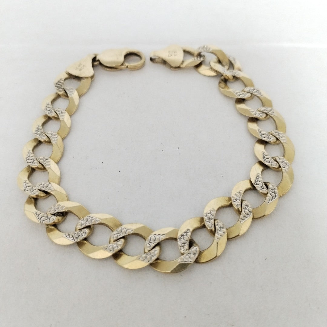 PULSERA ORO COMBINADO 14 K 32,80 GRMS (SEMINUEVO)