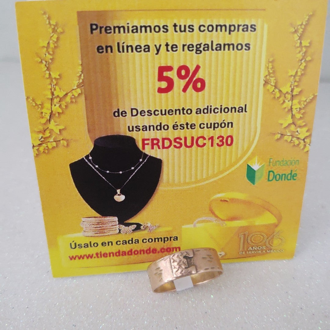 ARGOLLA ORO 10 K 2.4 GRMS (SEMINUEVO)