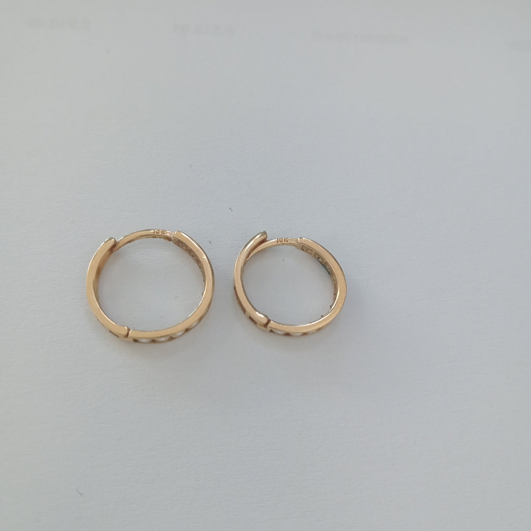 ARRACADAS PAR ORO 10 K 1.6 GRMS (SEMINUEVO)