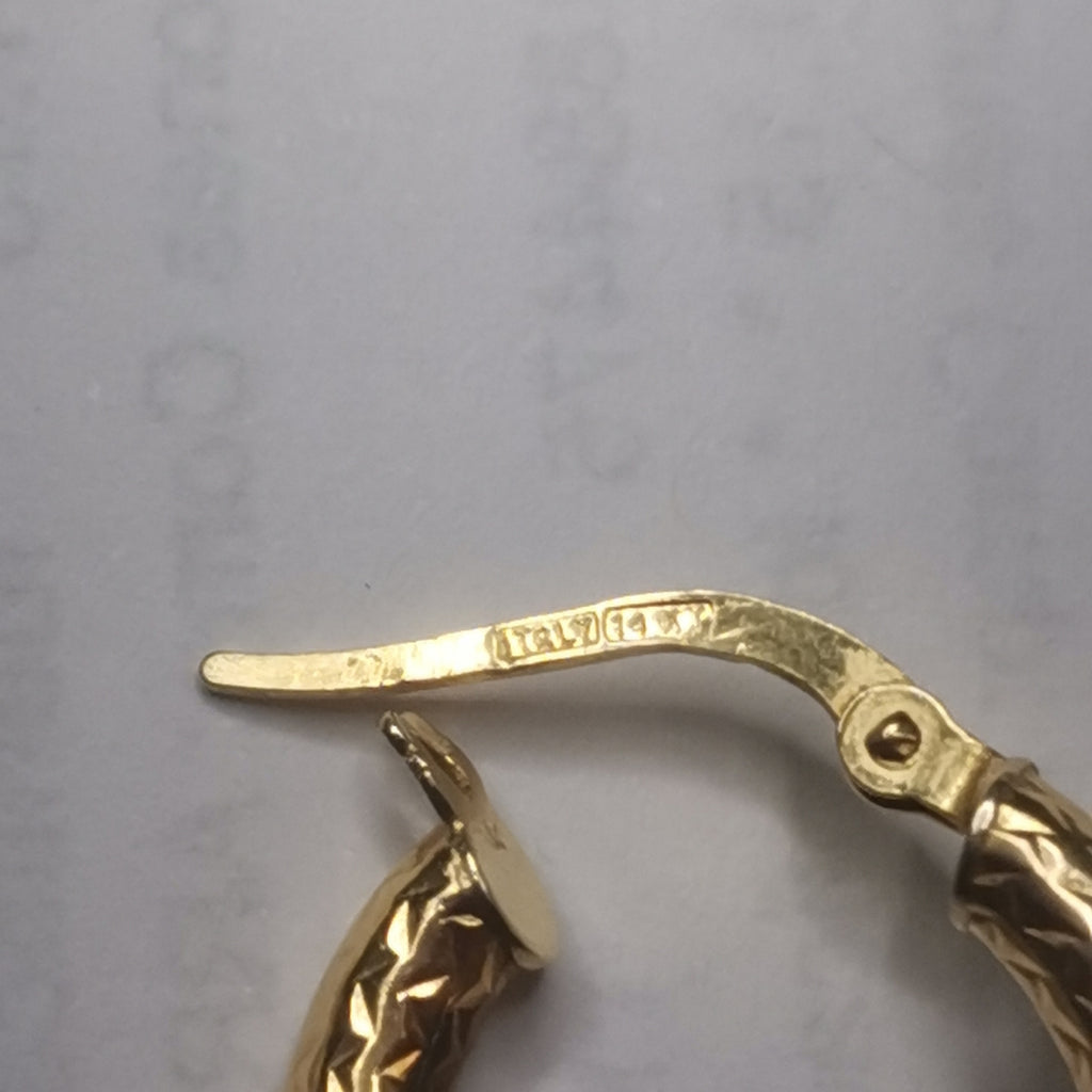 ARRACADAS PAR ORO 14 K 3 GRMS (SEMINUEVO)