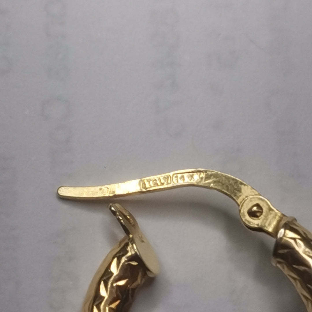 ARRACADAS PAR ORO 14 K 3 GRMS (SEMINUEVO)