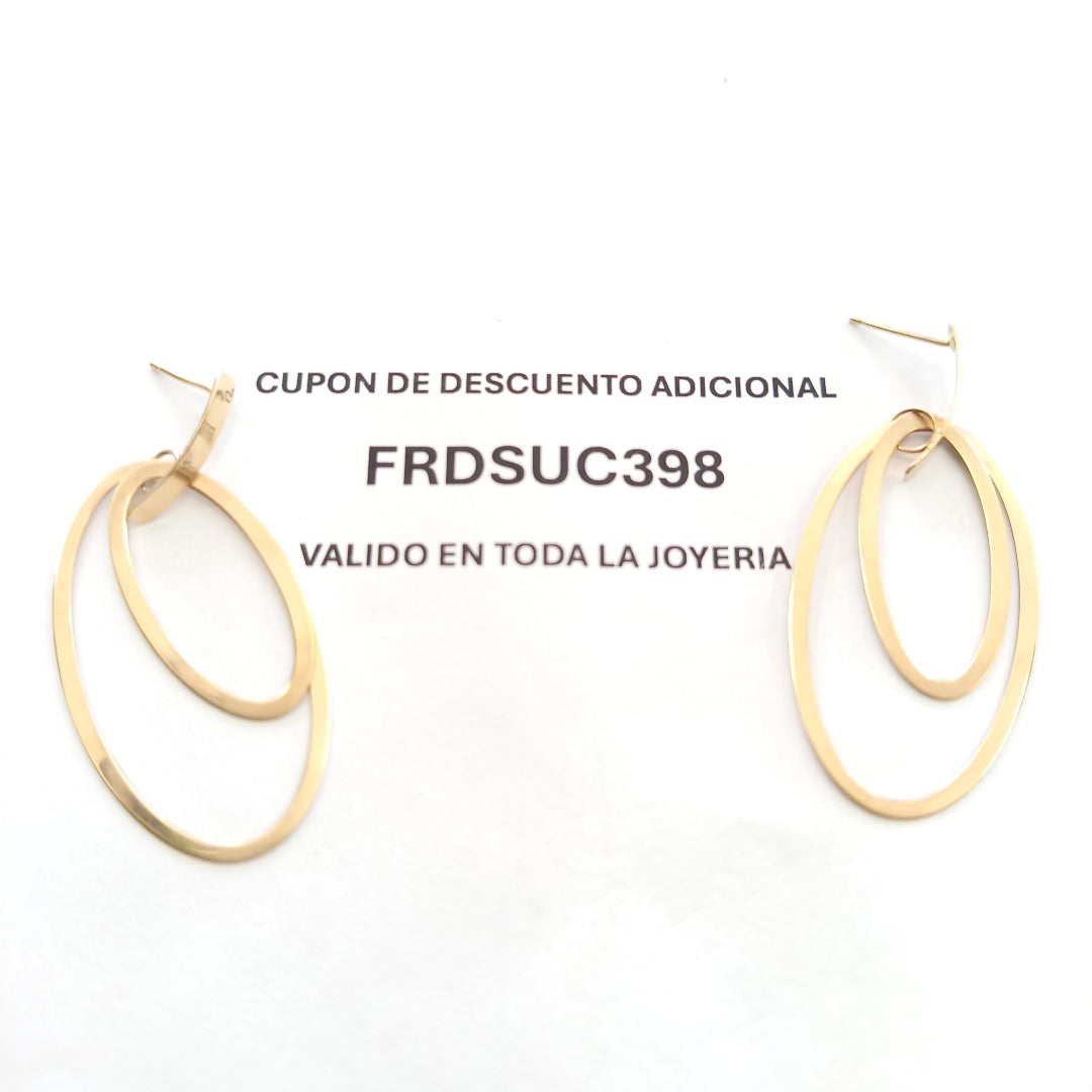 ARRACADAS PAR ORO 10 K 3.3 GRMS (SEMINUEVO)