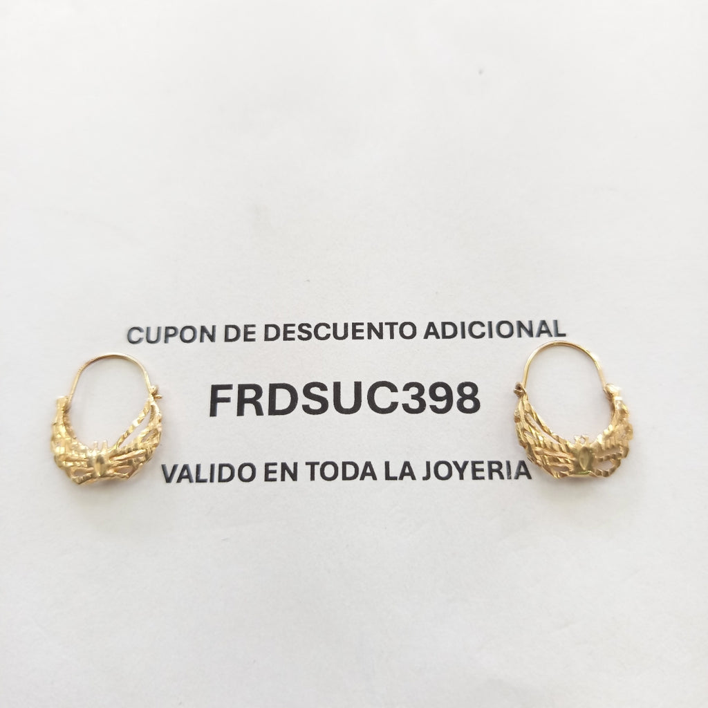 ARRACADAS PAR ORO 10 K 1.5 GRMS (SEMINUEVO)