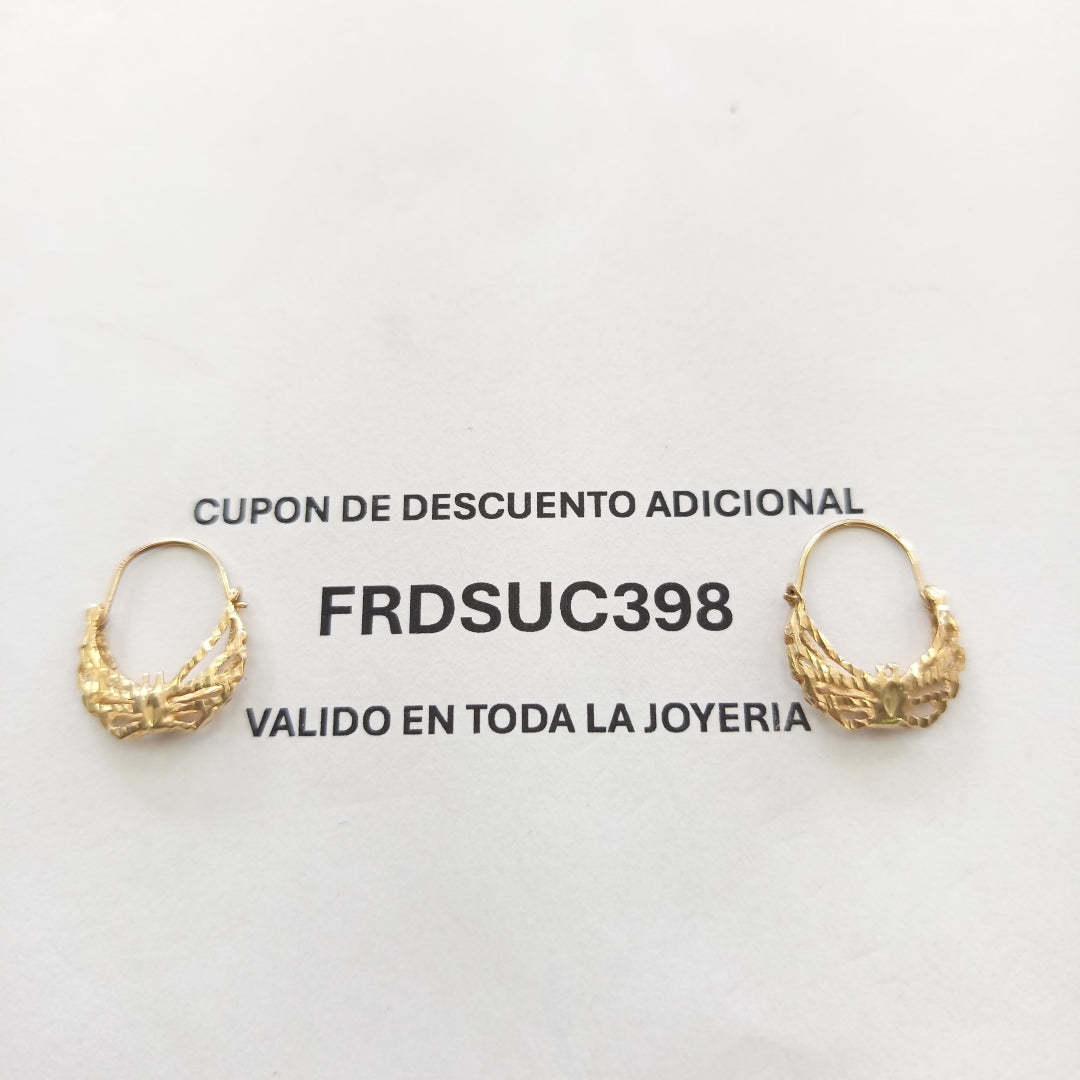 ARRACADAS PAR ORO 10 K 1.5 GRMS (SEMINUEVO)