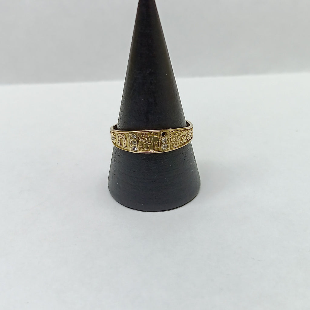 ANILLO DE GRADUACIÓN ORO 14 K 1.8 GRMS (SEMINUEVO)