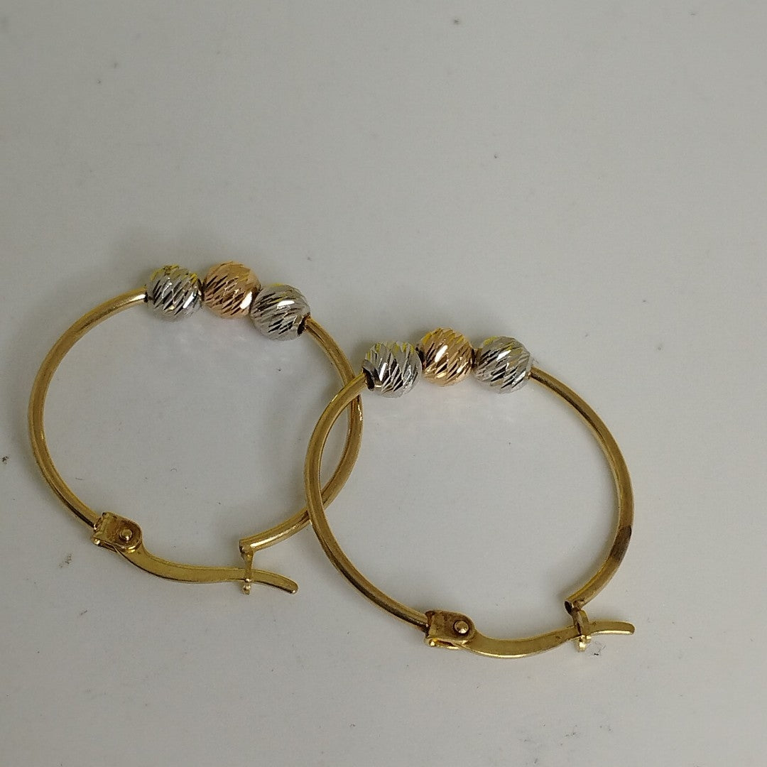 ARETES PAR ORO 10 K 1.5 GRMS (SEMINUEVO)