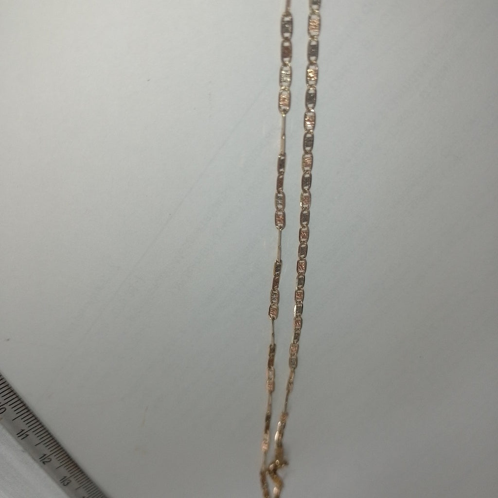 CADENA ORO, ORO COMBINADO 14 K 3.3 GRMS (SEMINUEVO)