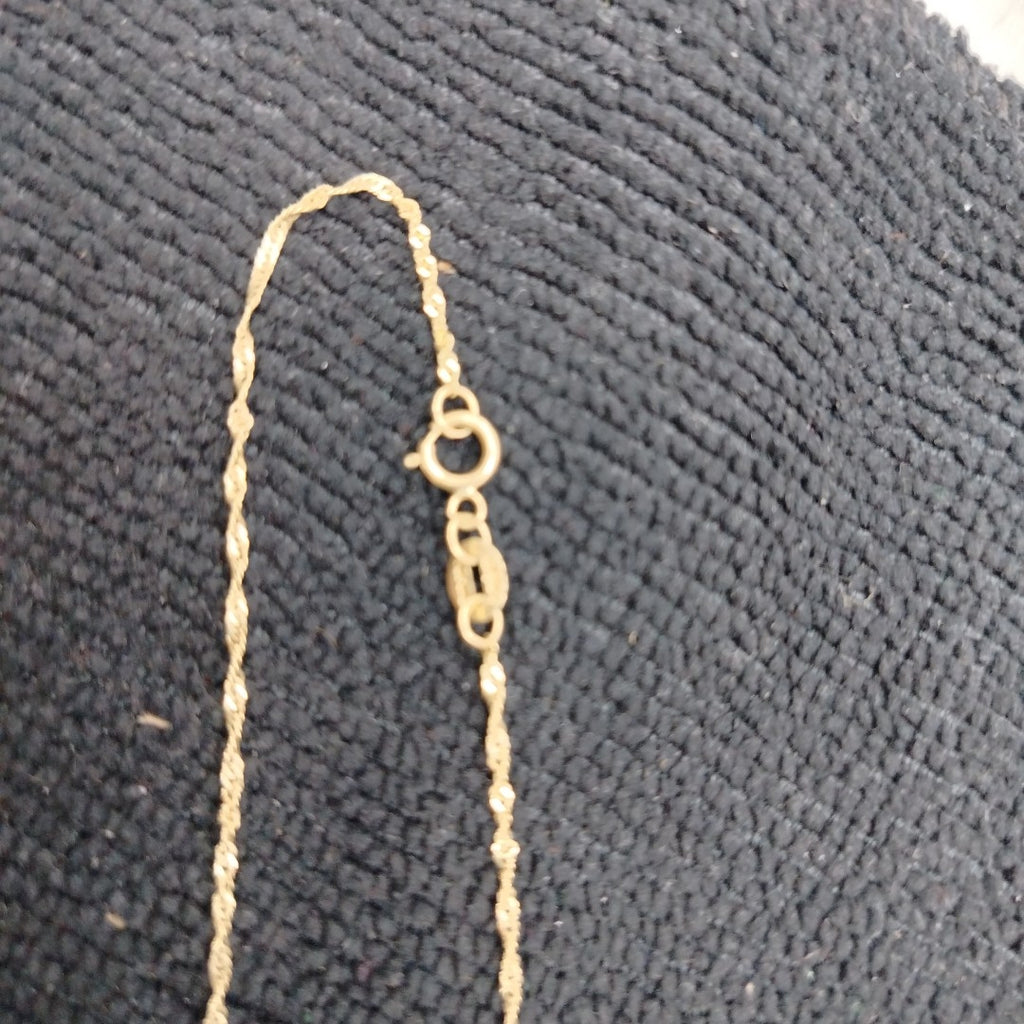 CADENA, MEDALLA RELIGIOSA ORO 10 K 2 GRMS (SEMINUEVO)