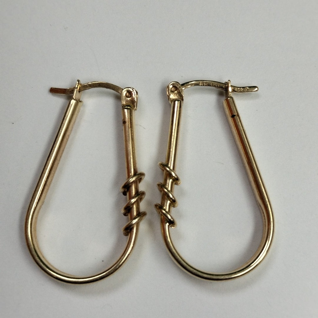 ARRACADAS PAR ORO 14 K 3.6 GRMS (SEMINUEVO)