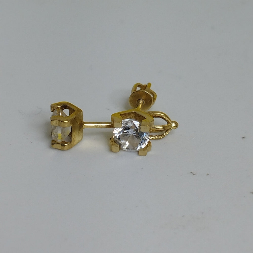 ARETES PAR ORO 14 K 1.2 GRMS (SEMINUEVO)