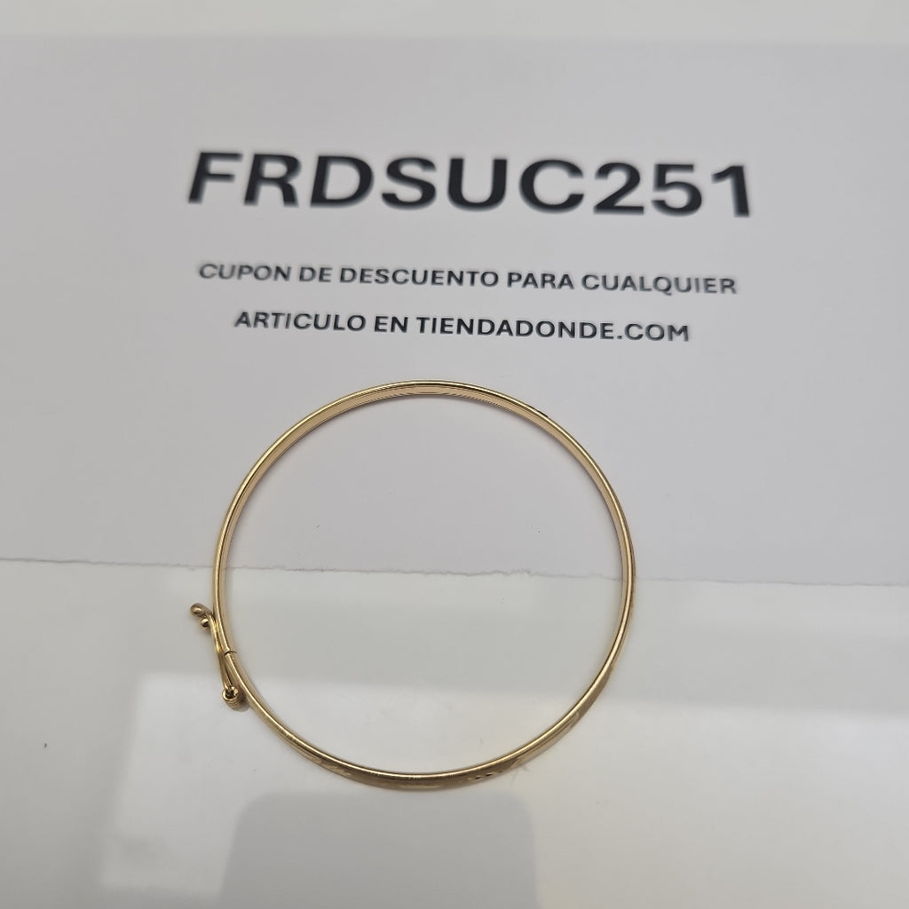 PULSERA RIGIDA ORO 14 K 3,90 GRMS (SEMINUEVO)