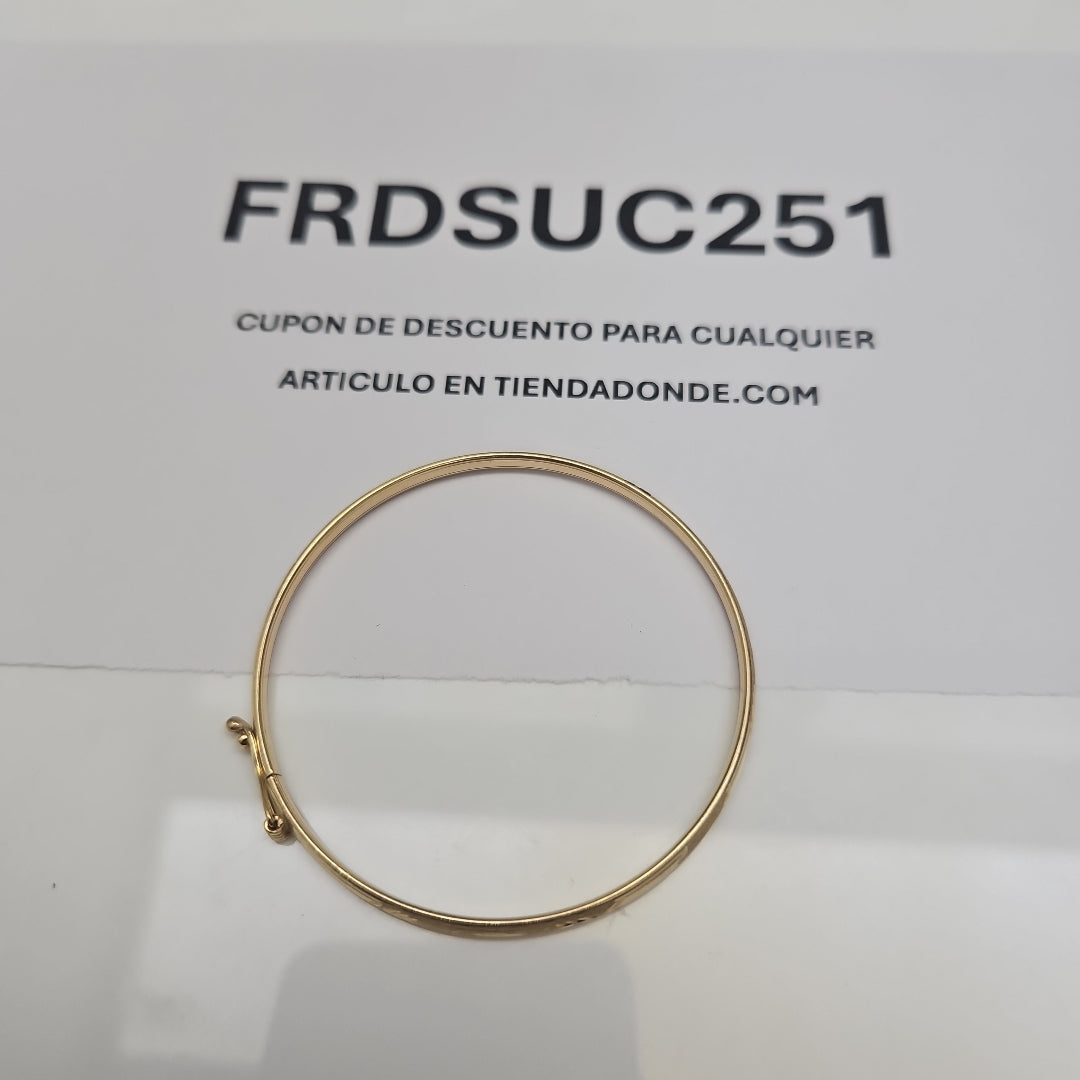 PULSERA RIGIDA ORO 14 K 3,90 GRMS (SEMINUEVO)