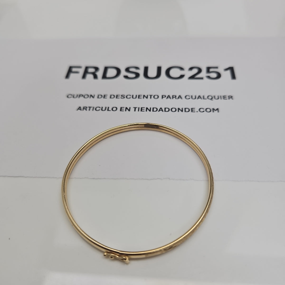 PULSERA RIGIDA ORO 14 K 4,40 GRMS (SEMINUEVO)