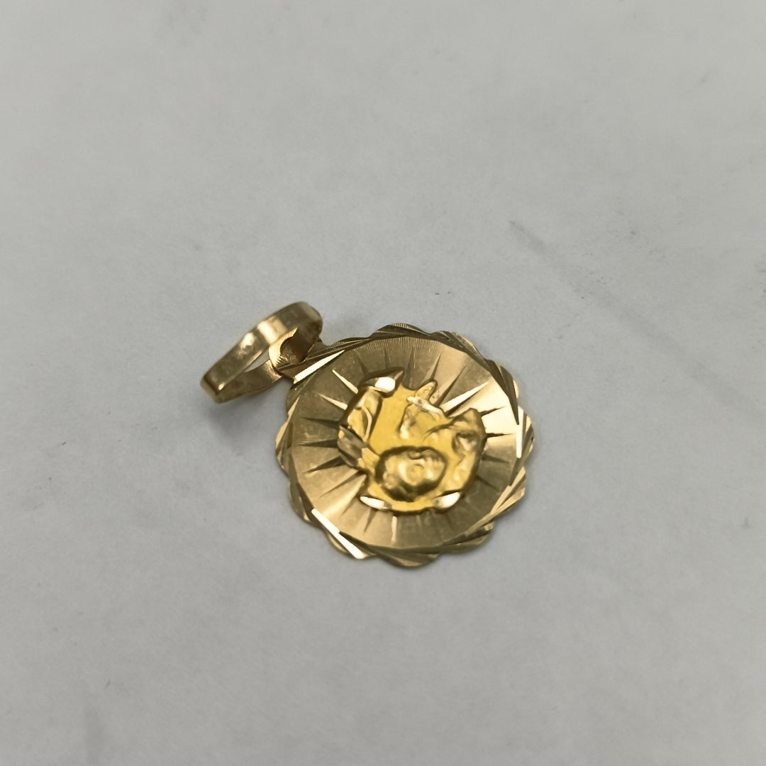 MEDALLA RELIGIOSA ORO 14 K 1,10 GRMS (SEMINUEVO)