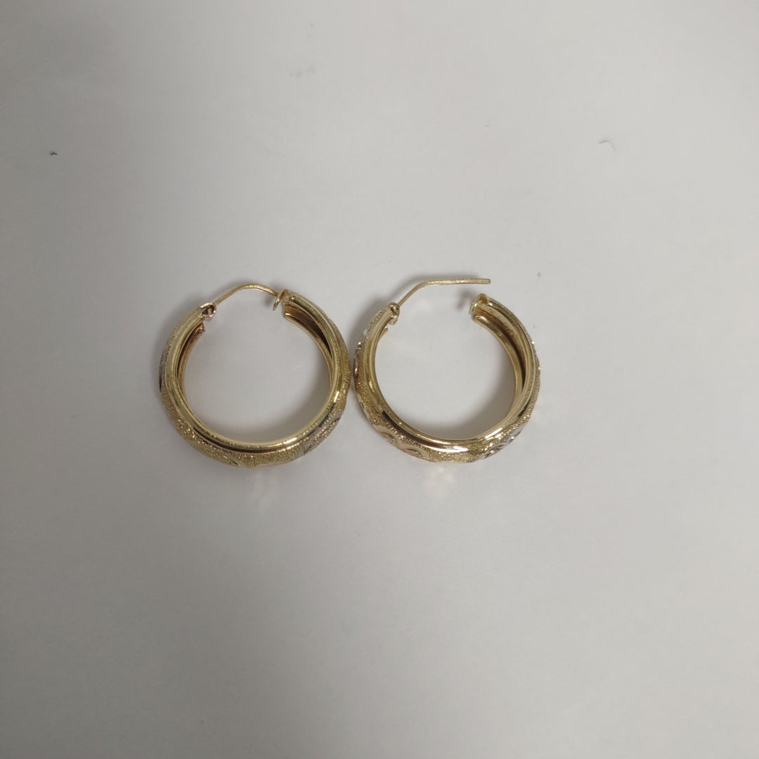 ARRACADAS PAR ORO 10 K 2.4 GRMS (SEMINUEVO)