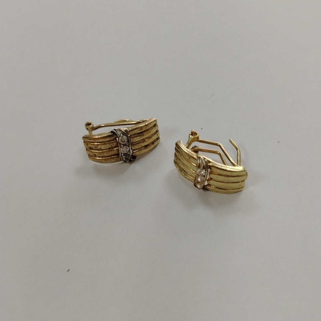 ARETES PAR ORO 14 K 3.7 GRMS (SEMINUEVO)