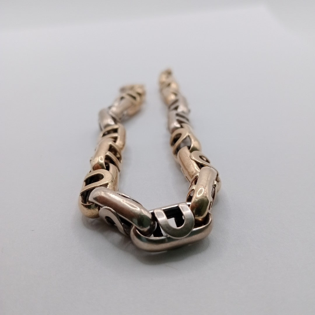 PULSERA ORO COMBINADO 14 K 20.2 GRMS (SEMINUEVO)