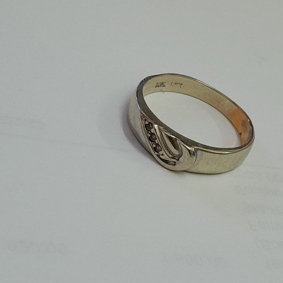 ARGOLLA ORO, ORO BLANCO 14 K 2.7 GRMS (SEMINUEVO)