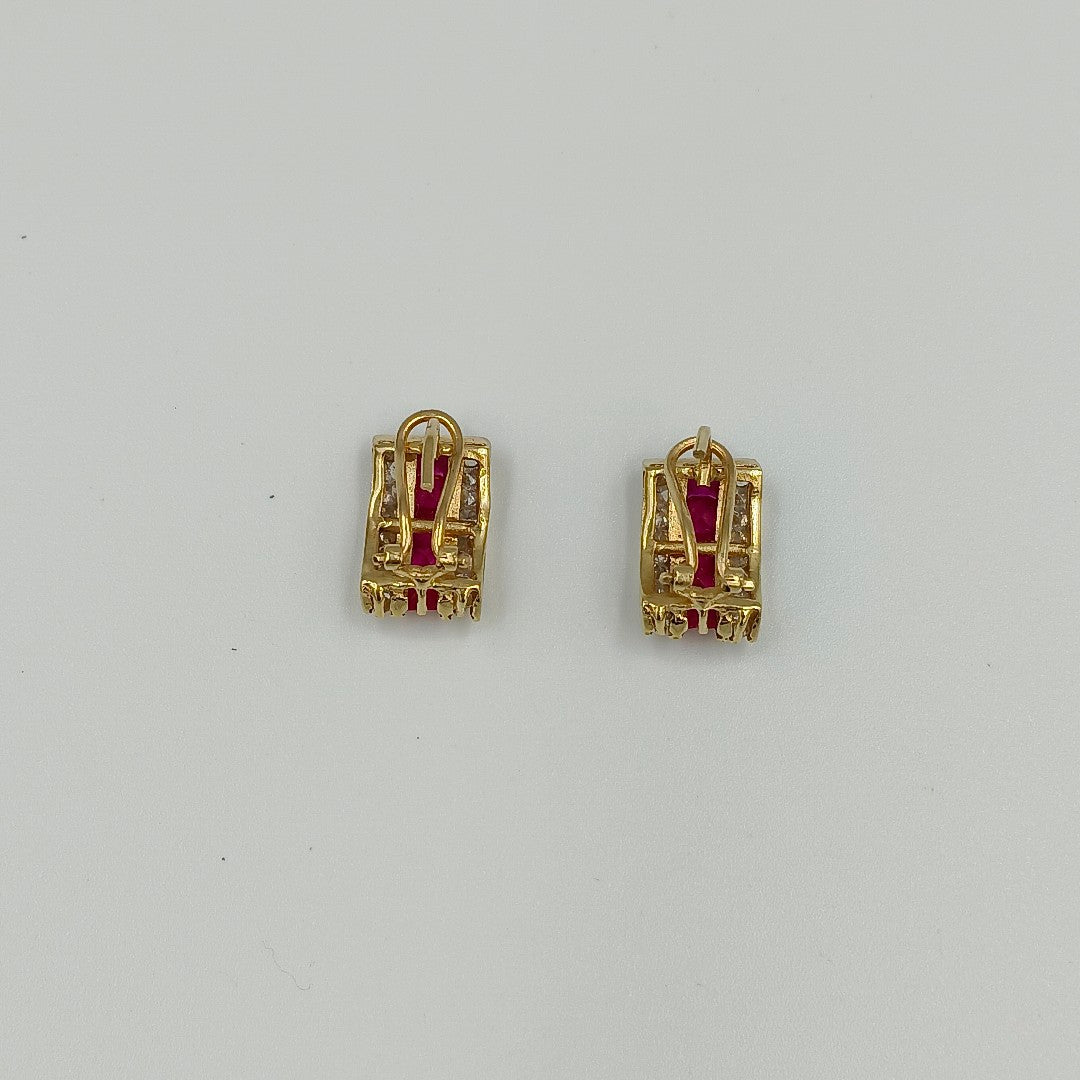 ARETES PAR ORO 14 K 6.4 GRMS (SEMINUEVO)