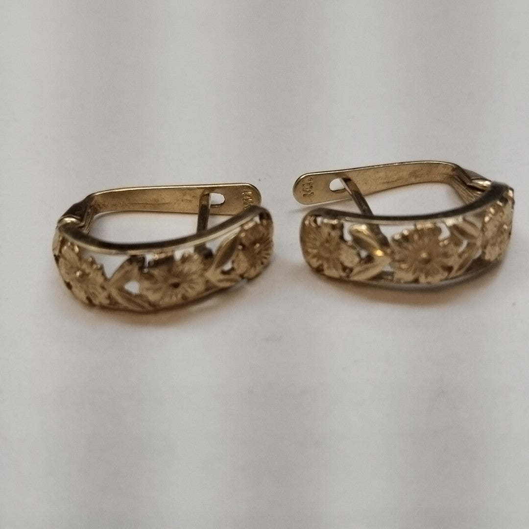 ARETES PAR ORO 14 K 3.2 GRMS (SEMINUEVO)