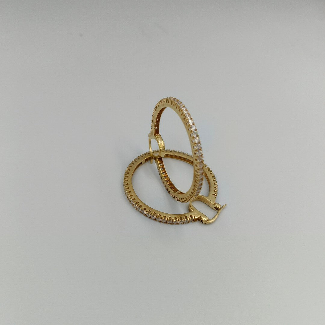 ARRACADAS PAR ORO 14 K 11.6 GRMS (SEMINUEVO)