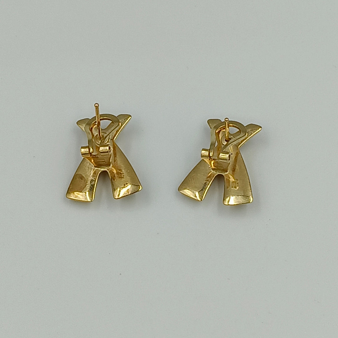 ARETES PAR ORO 14 K 4.7 GRMS (SEMINUEVO)