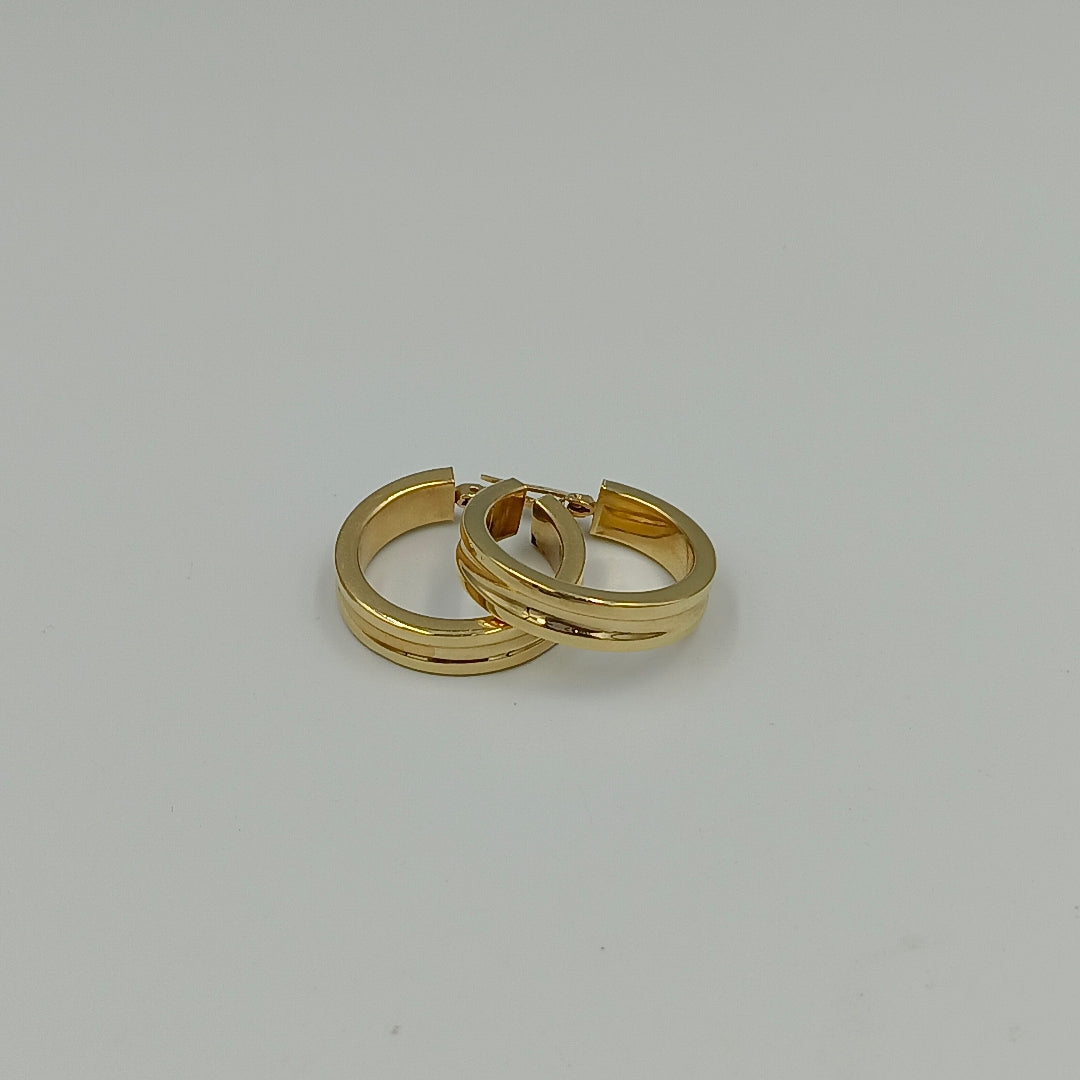 ARRACADAS PAR ORO 14 K 3.8 GRMS (SEMINUEVO)