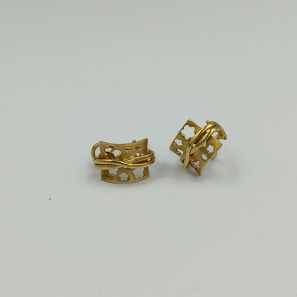 ARETES PAR ORO 14 K 6.4 GRMS (SEMINUEVO)
