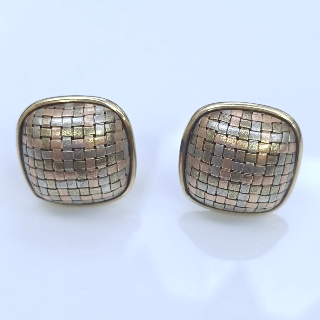 BROQUELES PAR ORO COMBINADO 14 K 11,10 GRMS (SEMINUEVO)