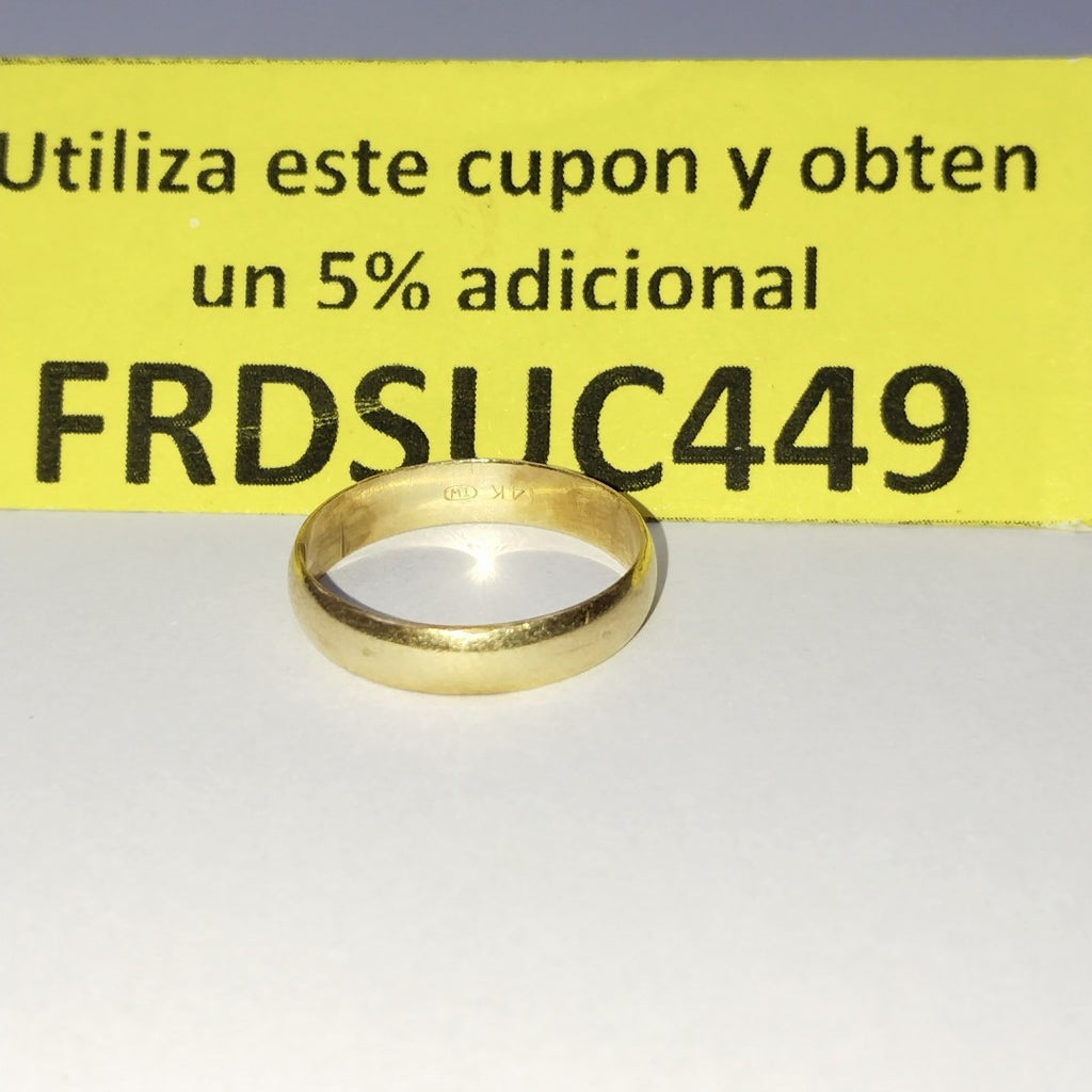 ARGOLLA ORO 14 K 2.3 GRMS (SEMINUEVO)
