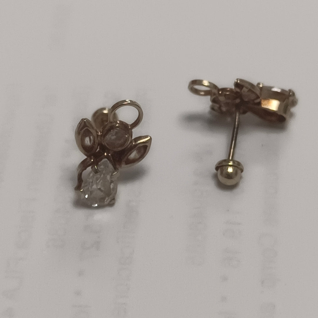 ARETES PAR ORO 14 K 1.1 GRMS (SEMINUEVO)