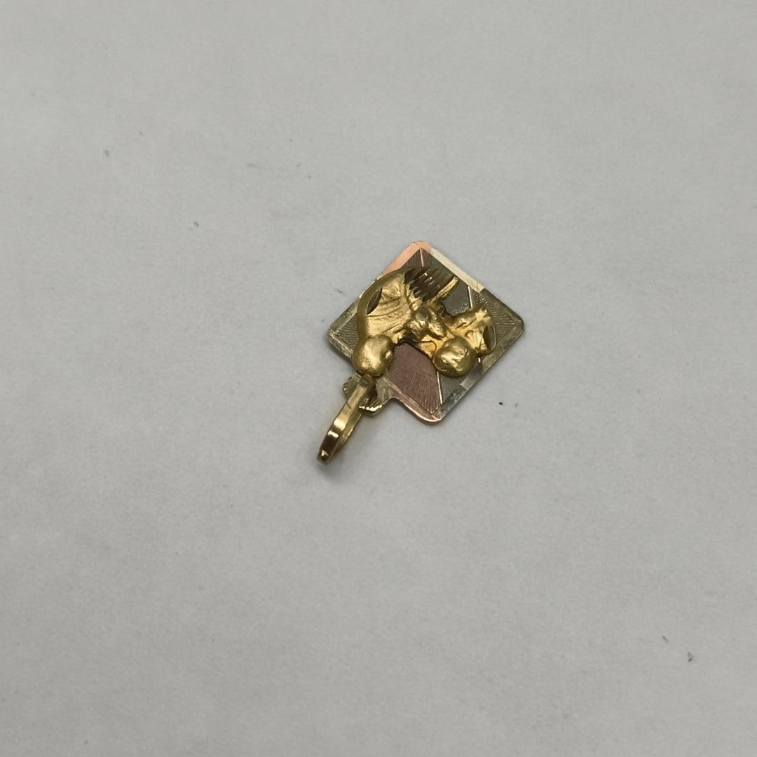 MEDALLA RELIGIOSA ORO 10 K 0,70 GRMS (SEMINUEVO)