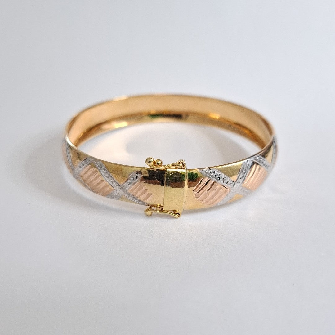 PULSERA RIGIDA ORO 14 K 11,50 GRMS (SEMINUEVO)