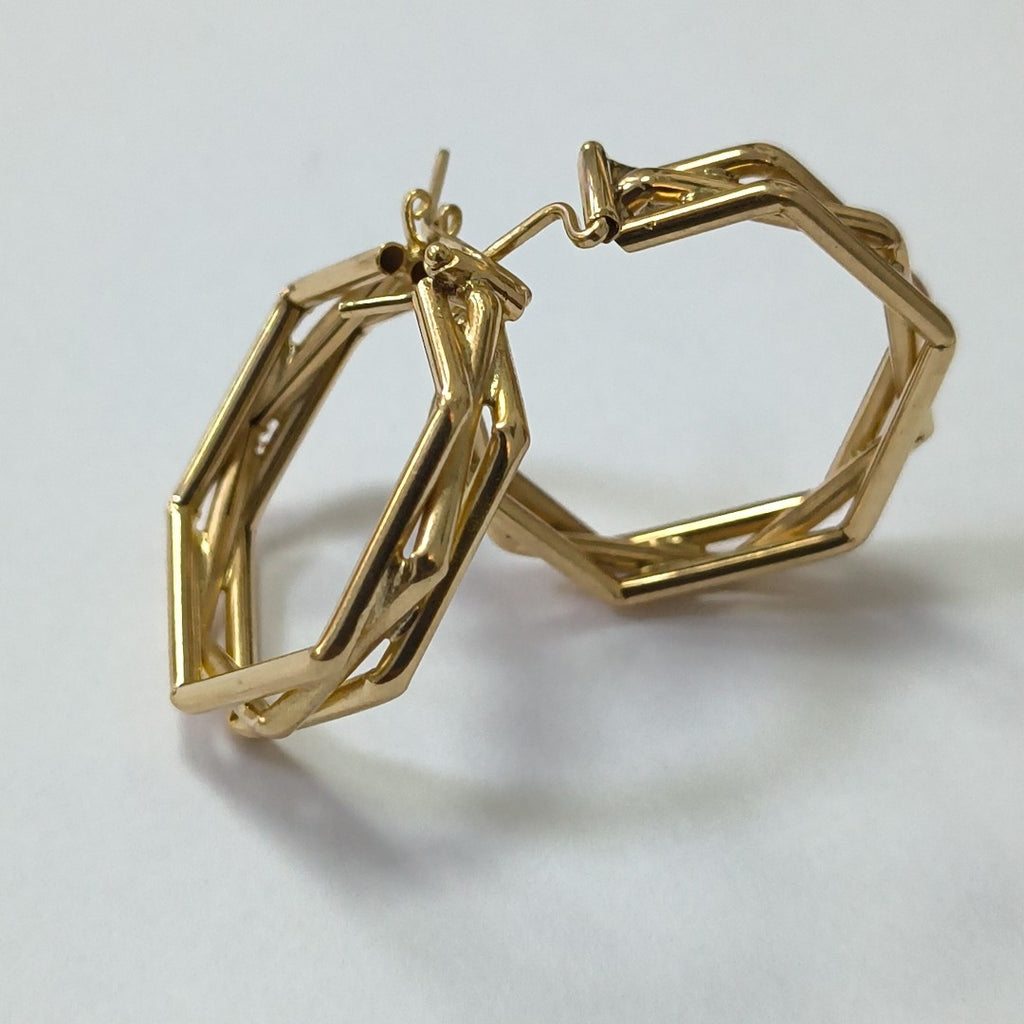 ARRACADAS PAR ORO 14 K 5.3 GRMS (SEMINUEVO)