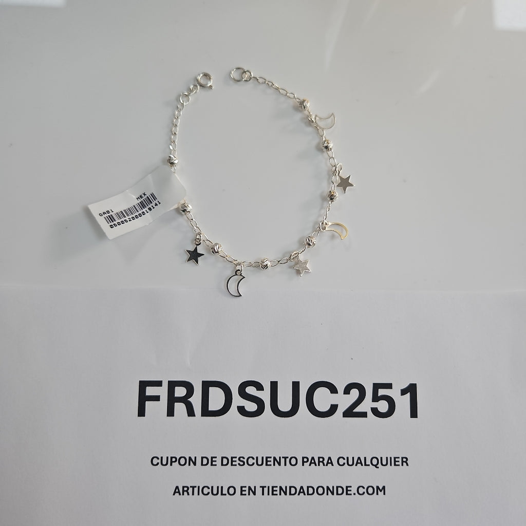 PULSERA TEJIDO TEJIDO ESPECIAL PLATA .925 18 CM 3.1 GR (NUEVO)