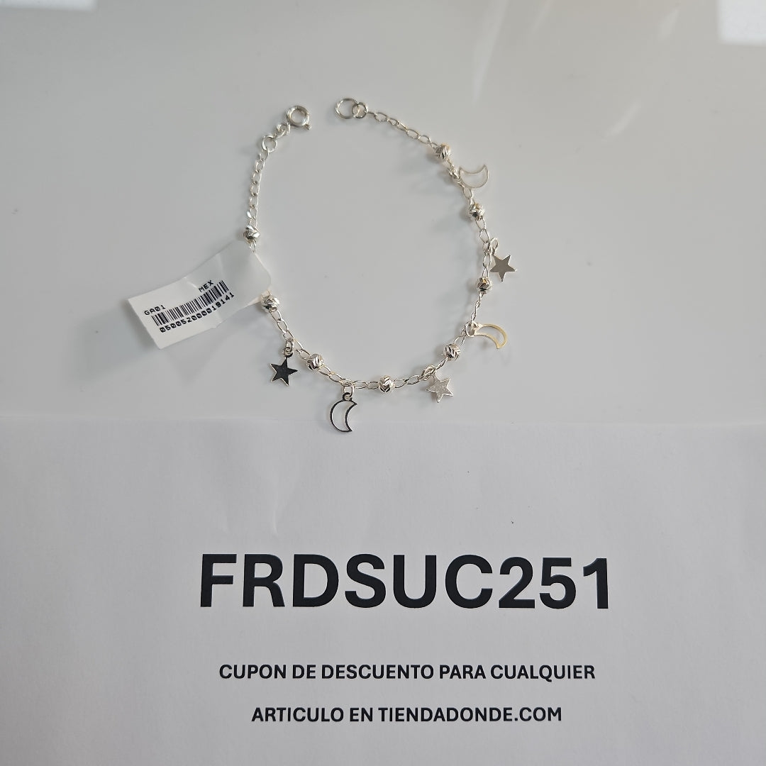 PULSERA TEJIDO TEJIDO ESPECIAL PLATA .925 18 CM 3.1 GR (NUEVO)
