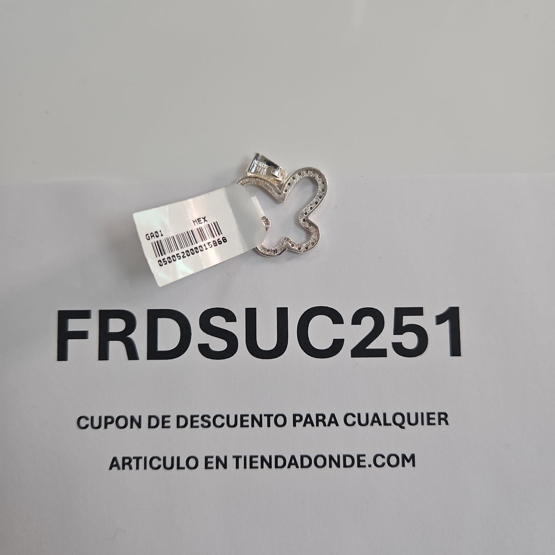 DIJE MARIPOSA C/CIRCONIAS PLATA .925 2.3 GR (NUEVO)