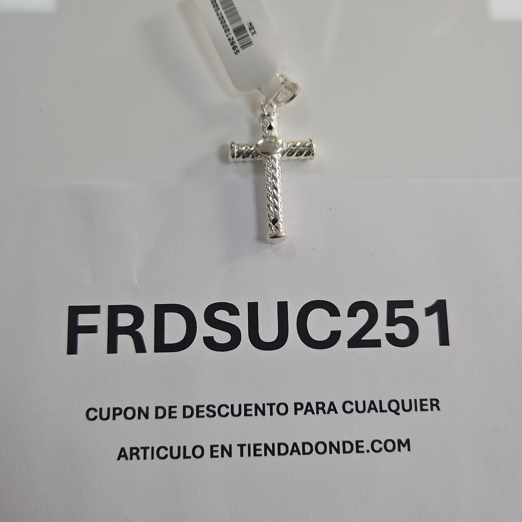 CRUZ PLATA .925 3.3 GR (NUEVO)
