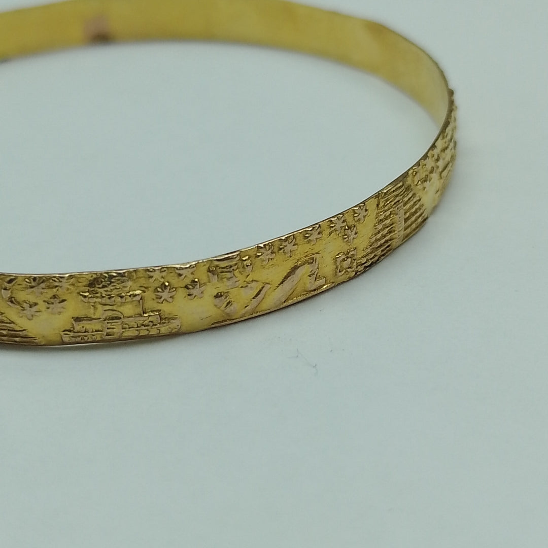 PULSERA RIGIDA ORO 10 K 10.5 GRMS (SEMINUEVO)