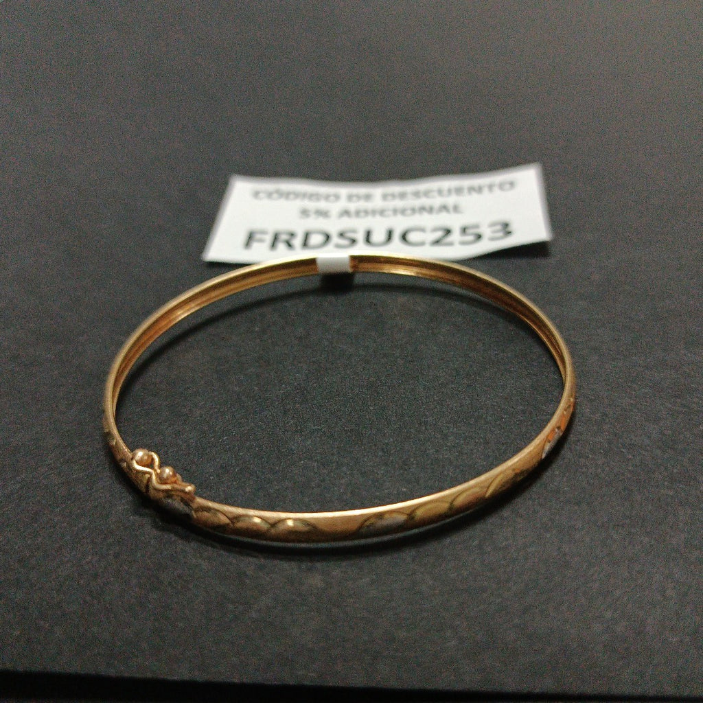 PULSERA RIGIDA ORO 14 K 3,40 GRMS (SEMINUEVO)