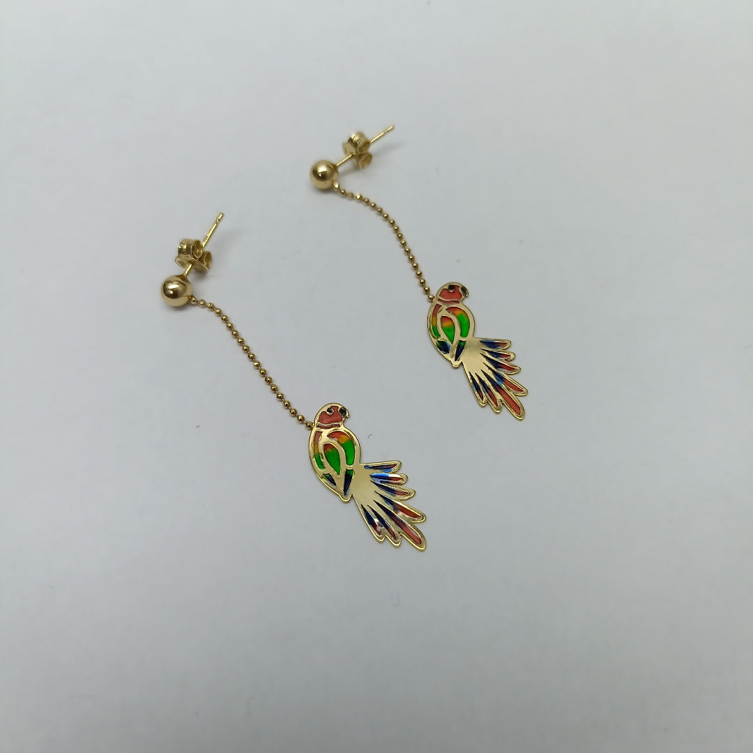BROQUELES PAR ORO 14 K 1.6 GRMS (SEMINUEVO)