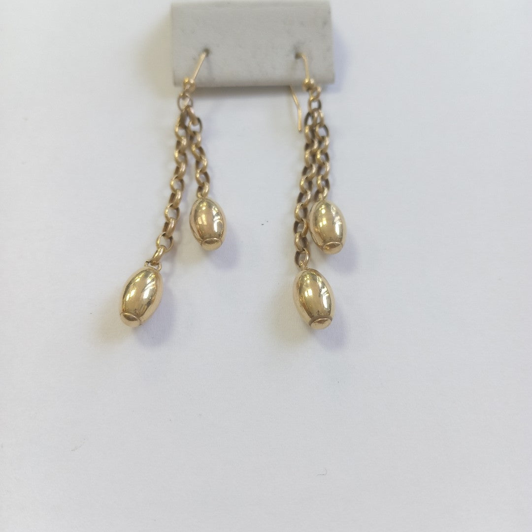 ARETES PAR ORO 14 K 2.2 GRMS (SEMINUEVO)