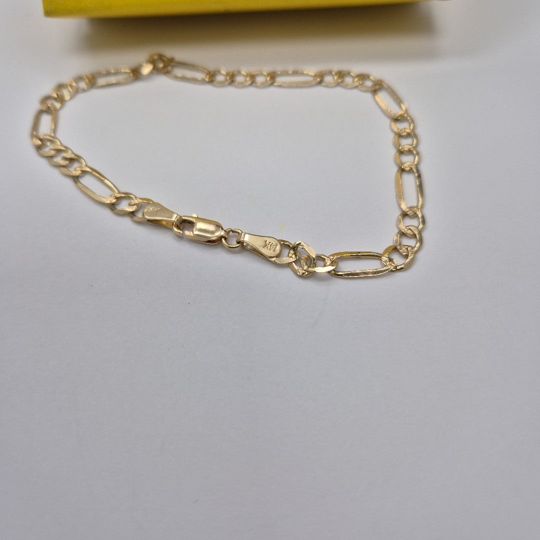 PULSERA ESPECIAL PAVE 4.7G 21 CM 14K (NUEVO)