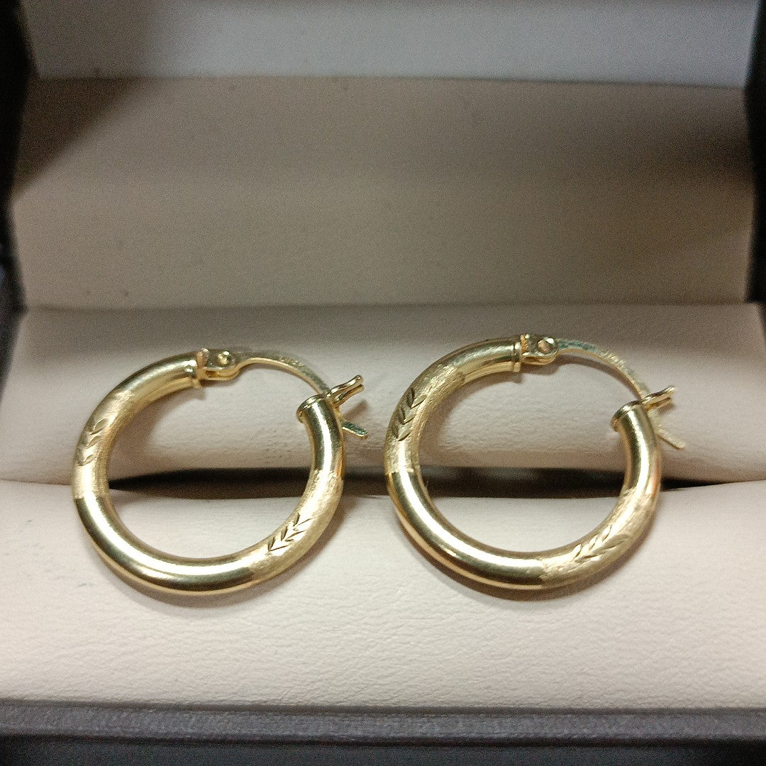 ARRACADAS PAR ORO 14 K 2,20 GRMS (SEMINUEVO)
