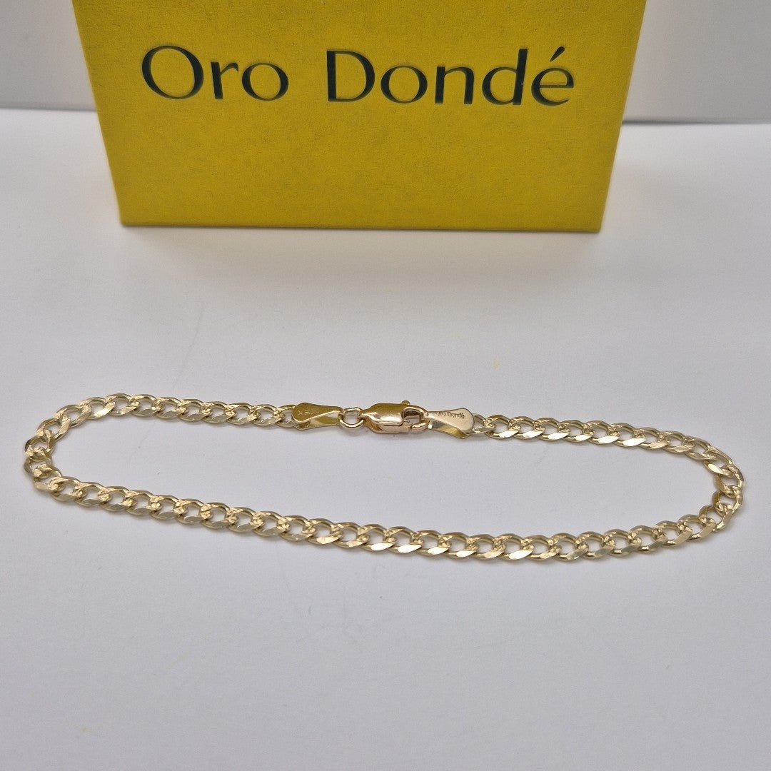 PULSERAS BARBADA ORO 14K 21 CM 5.2 GR (NUEVO)