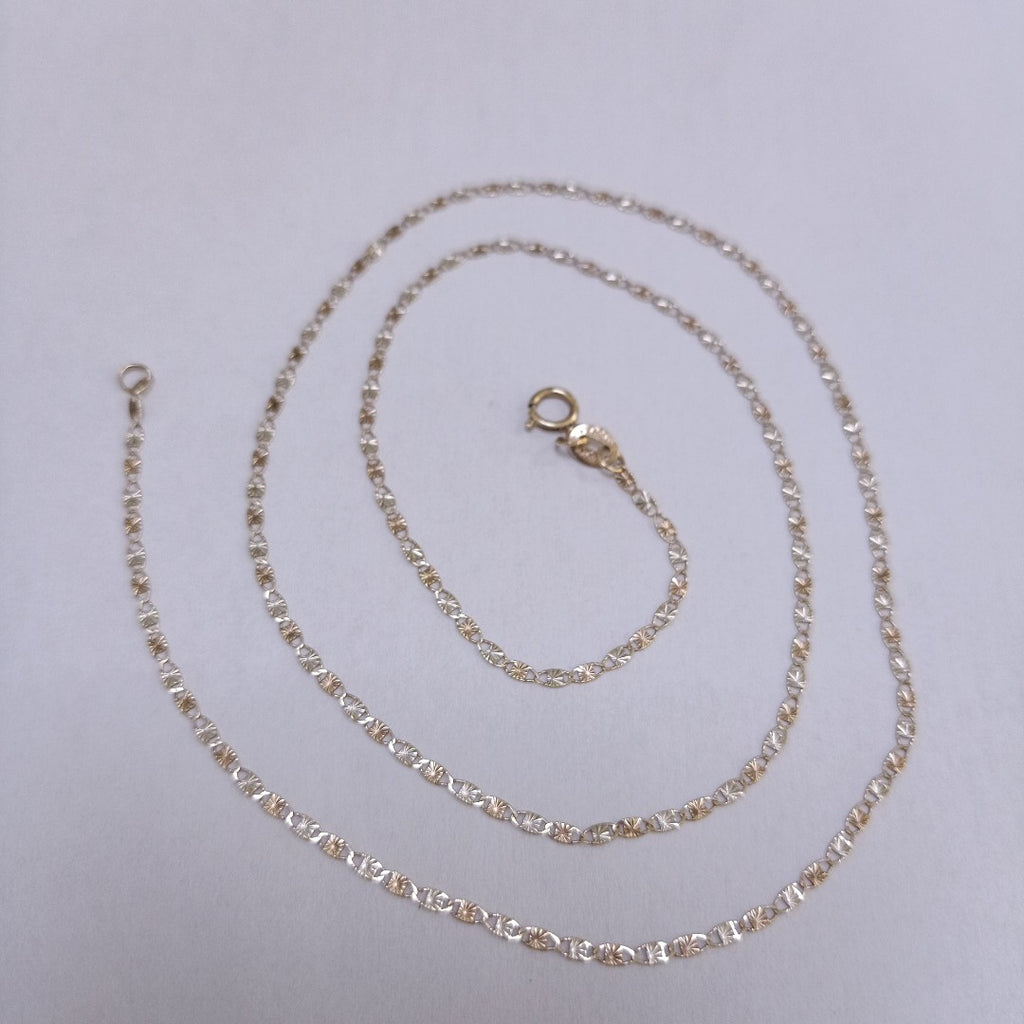CADENA ORO COMBINADO 10 K 1.7 GRMS (SEMINUEVO)