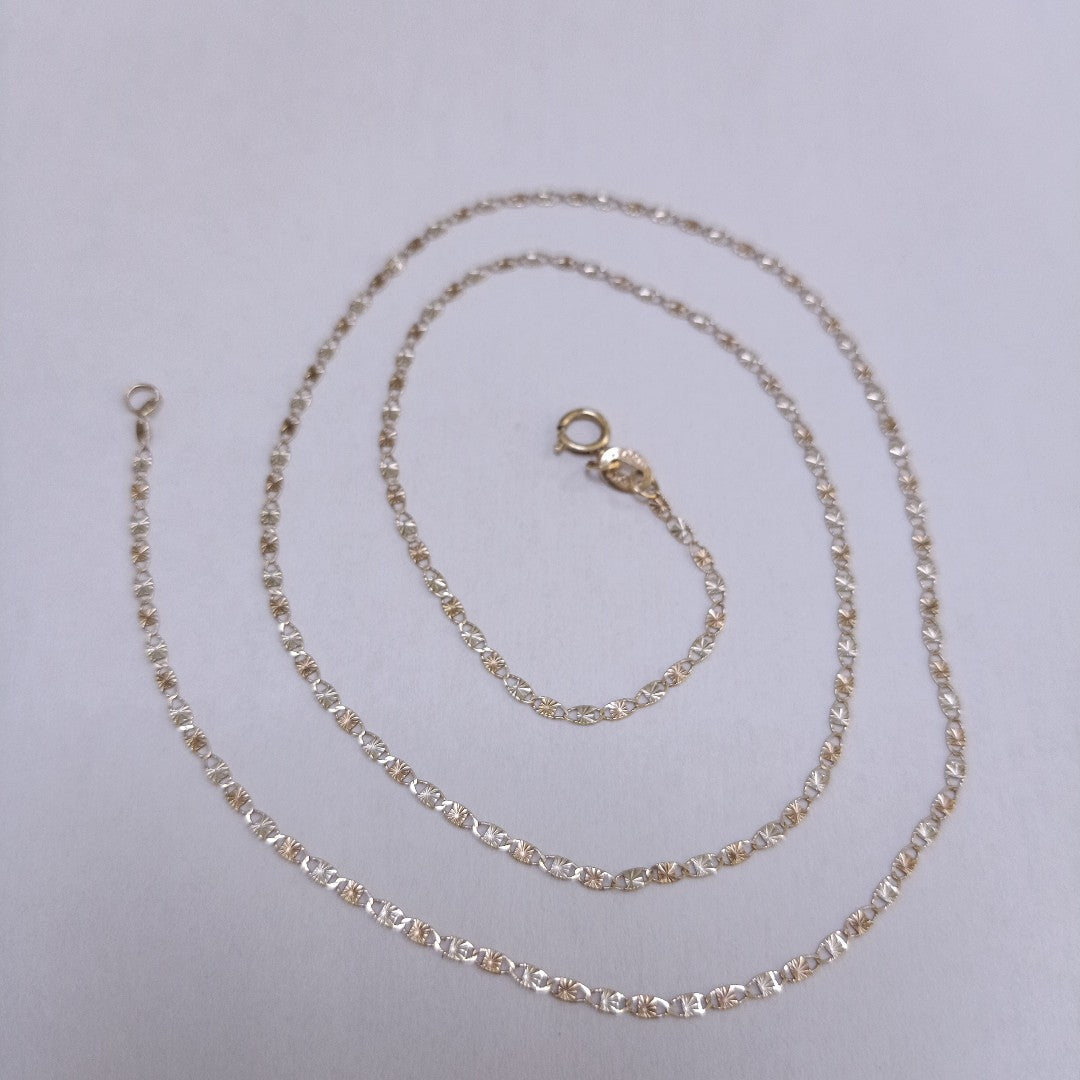CADENA ORO COMBINADO 10 K 1.7 GRMS (SEMINUEVO)