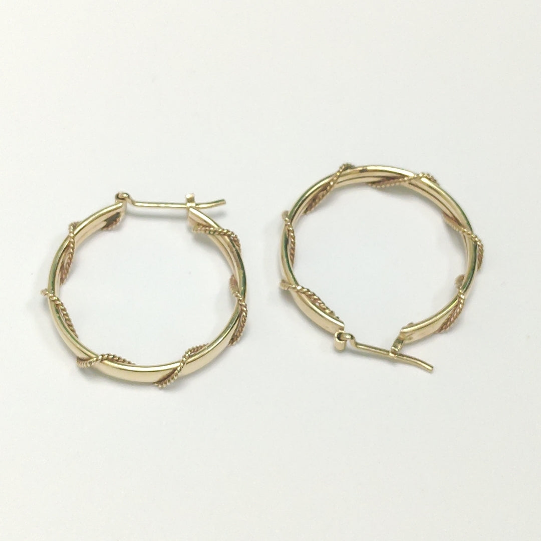 ARRACADAS PAR ORO 14 K 3,30 GRMS (SEMINUEVO)